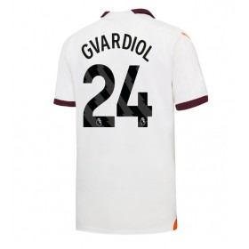 Manchester City Josko Gvardiol #24 Borta Kläder 2023-24 Kortärmad